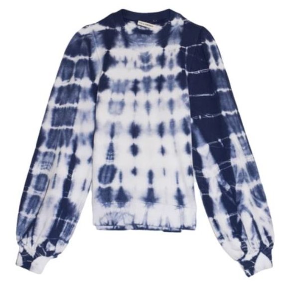 Ulla Johnson NWT Carmen Pullover in Indigo Tie Dye - Picture 1 of 5